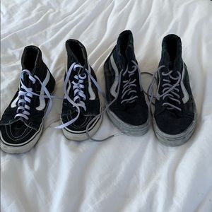 High top vans bundle 2pairs $35
